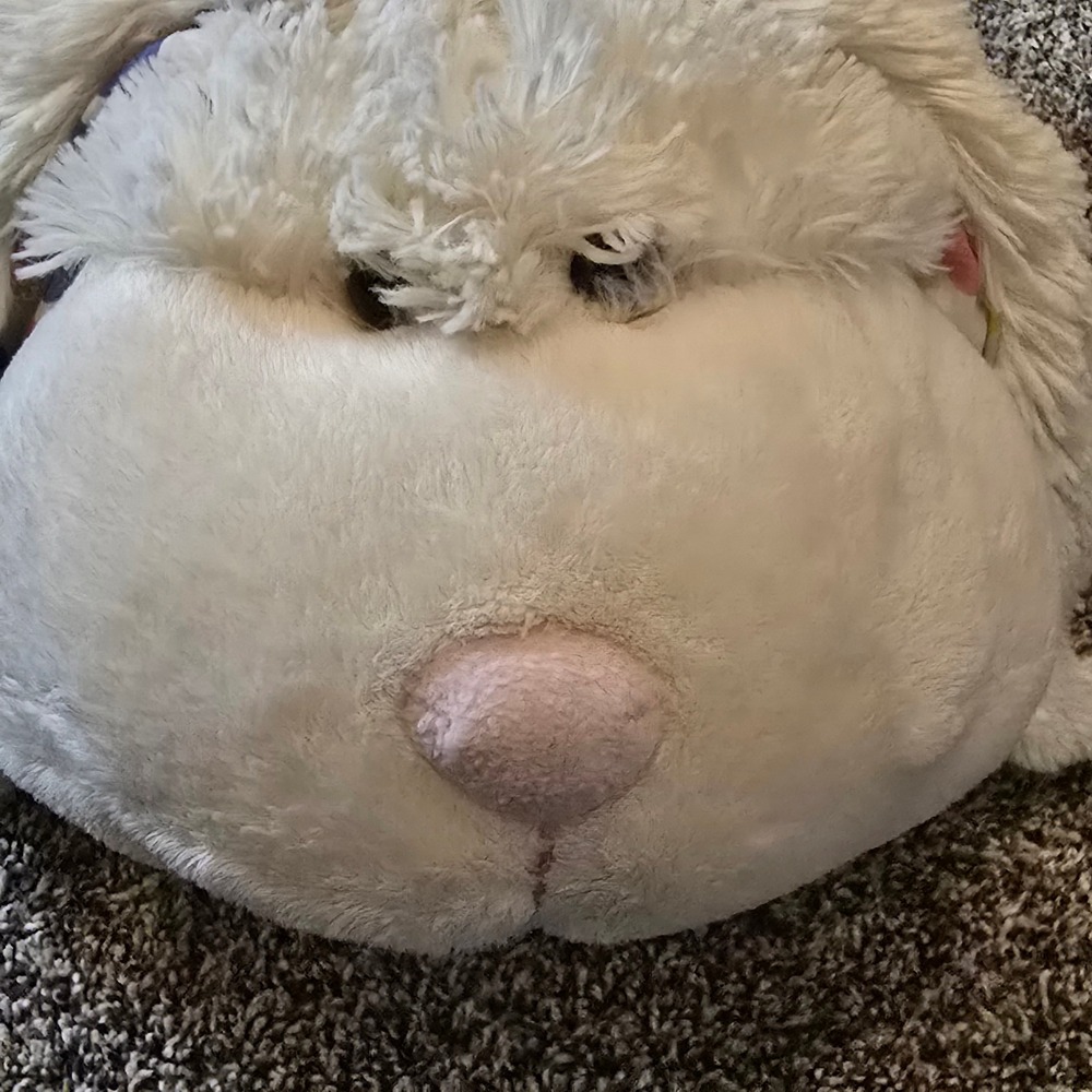 Pillow Pets 2011 Bunny Rabbit Plush Stuffed Animal Unisex Large Polka Dot Ears - Picture 8 of 16